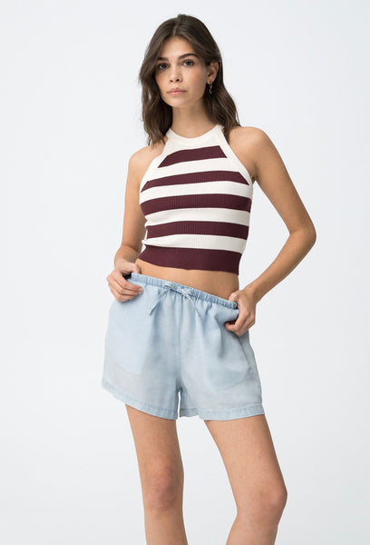 TOP SCOLLO AMERICANA