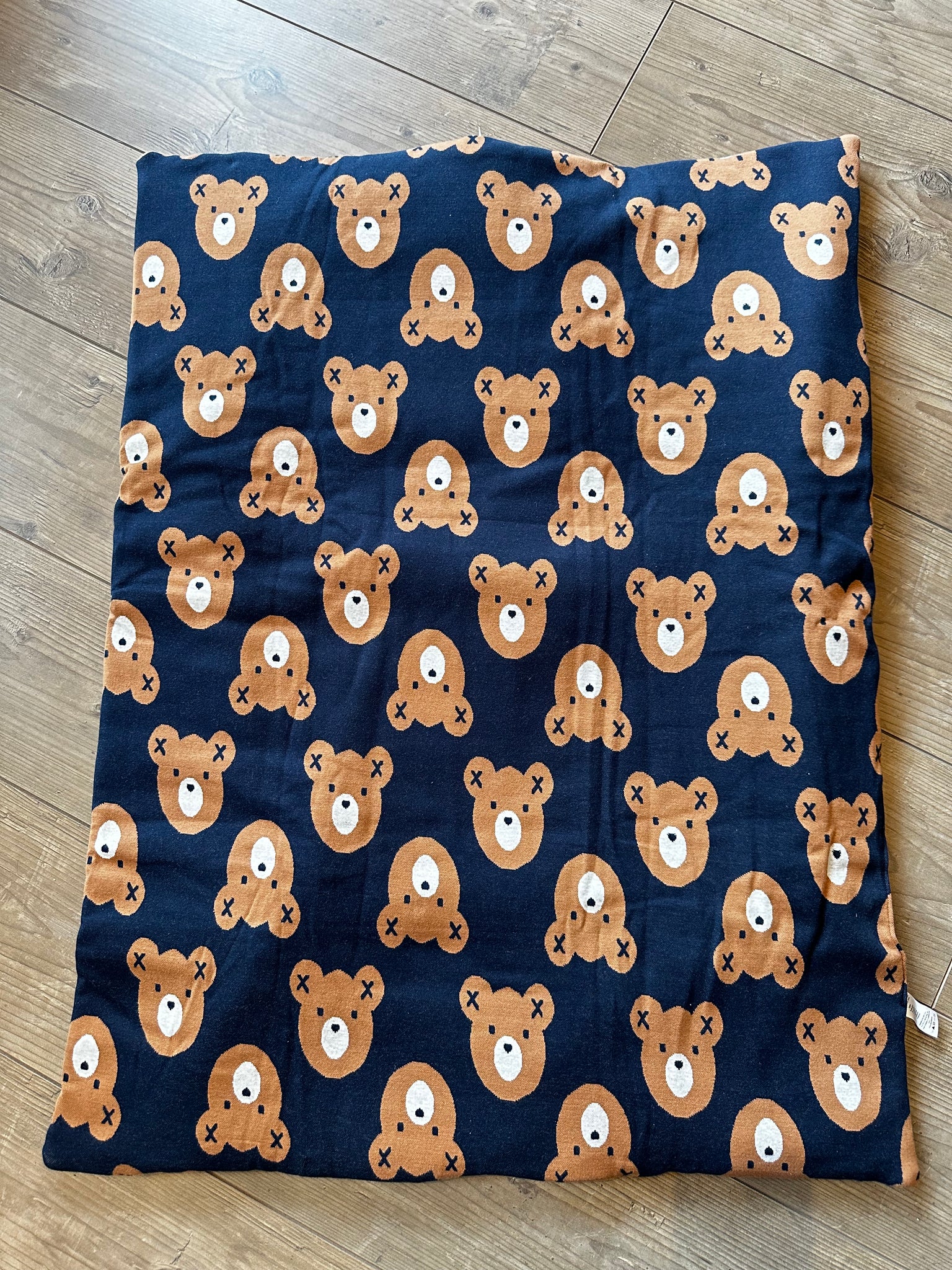 COPERTA BLU CON ORSI