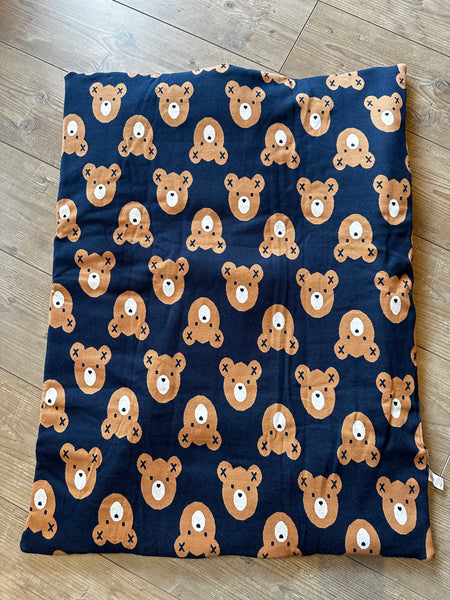 COPERTA BLU CON ORSI