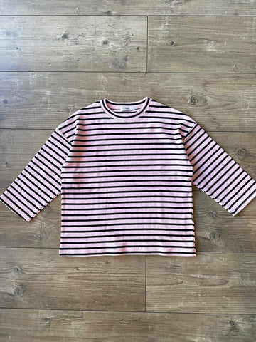 MAGLIA ROSA RIGHE