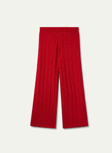 PANTALONE ROSSO IN MAGLIA