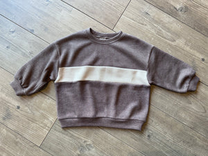 MAGLIONE MARRONE/PANNA