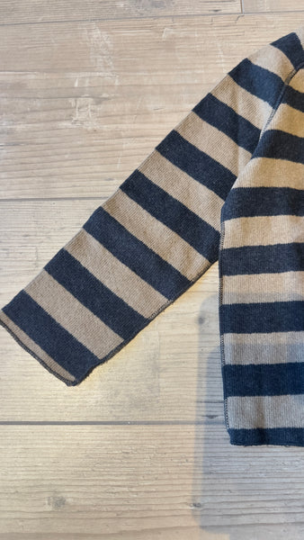 MAGLIONE RIGHE+TOPPE