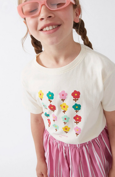 T-SHIRT CON FIORI
