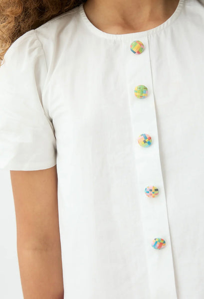 TOP BOTTONI MULTICOLOR