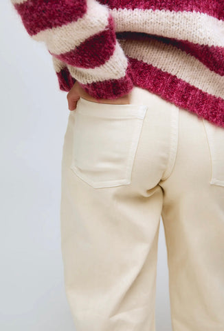 PANTALONE PALAZZO LATTE