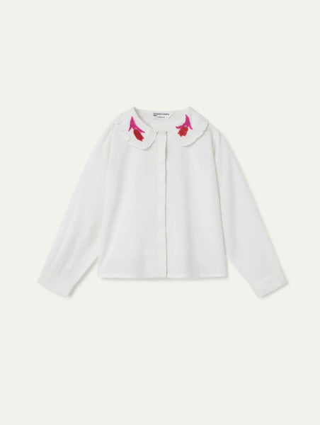 CAMICIA RICAMO FIORE