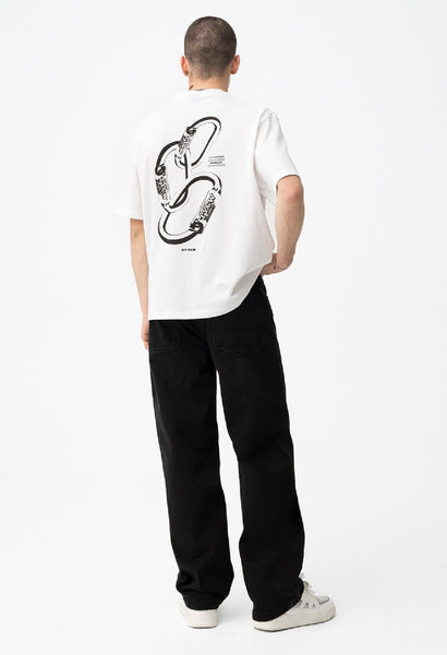 JEANS PALAZZO NERO