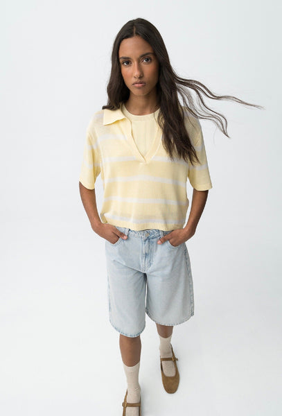 MAXI BERMUDA IN DENIM