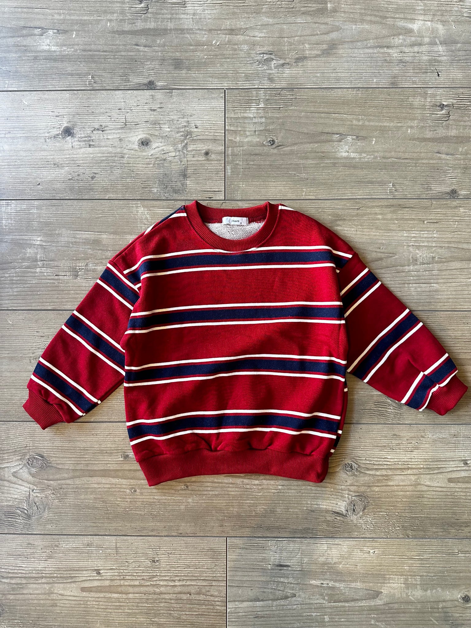 FELPA BORDEAUX RIGHE