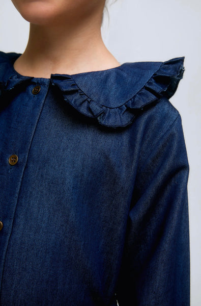 CAMICIA EFFETTO DENIM