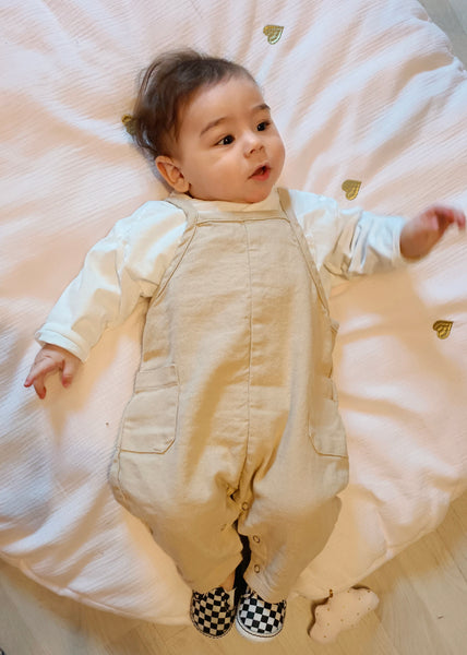 Salopette beige